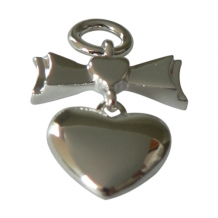 Hanger hart met strik